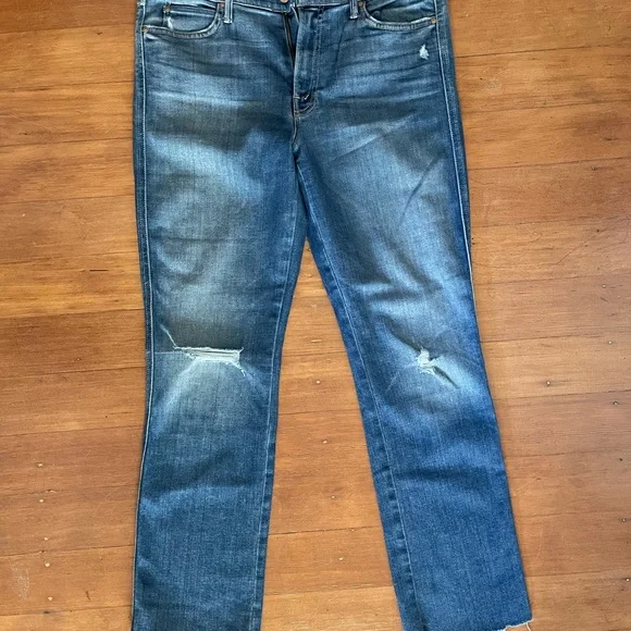 MOTHER women’s Dark Blue Slim Jeans - Picture 1 of 10